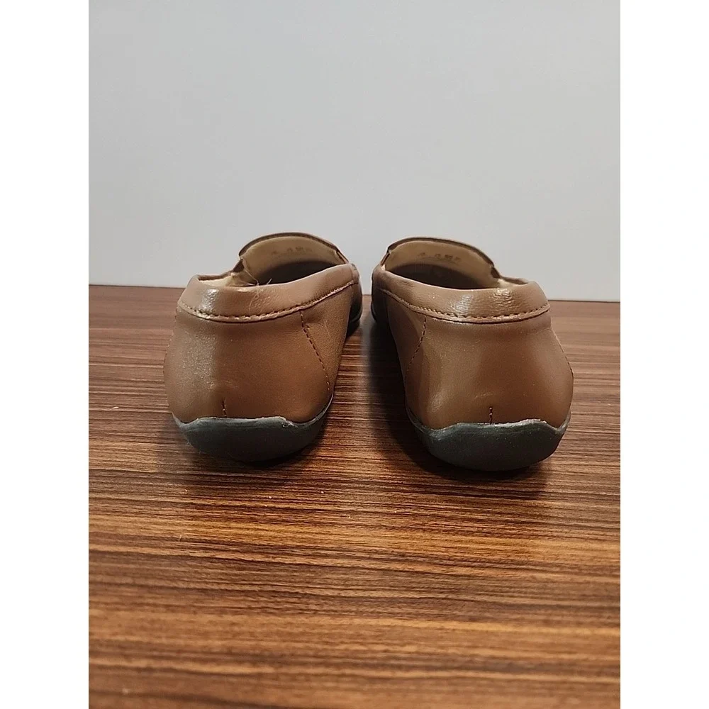 SOUL Naturalizer Womens Kacy Tan Leather Loafers Shoes 8.5 Wide C,D,W‎ BHFO 9310